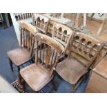 A PAIR OF EARLY 19TH CENTURY WEST COUNTRY CHAIRS