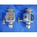 A PAIR OF MOTOR OR CARRIAGE LAMPS, POSSIBLY FRENCH