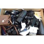 A BOX OF CAMERAS