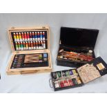 THREE ARTISTS' PAINT BOXES