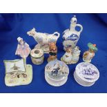 A BESWICK 'DAVID' THE FLUTE PLAYING PIG, ROYAL ALBERT BEATRIX POTTER FIGURES