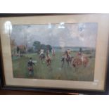 A. H. BELL (?): 'ASCOT 1890', GOUACHE