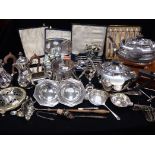 A COLLECTION OF SILVER-PLATED WARE