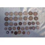 A COLLECTION OF VICTORIAN SILVER COINS