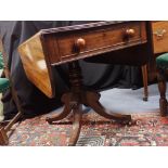 A REGENCY MAHOGANY PEMBROKE BREAKFAST TABLE