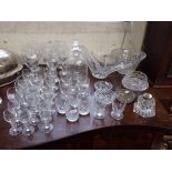 A COLLECTION OF DOMESTIC GLASSWARE