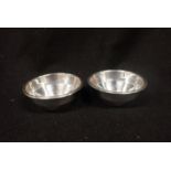 A PAIR OF ASPREY SMALL SILVER DISHES