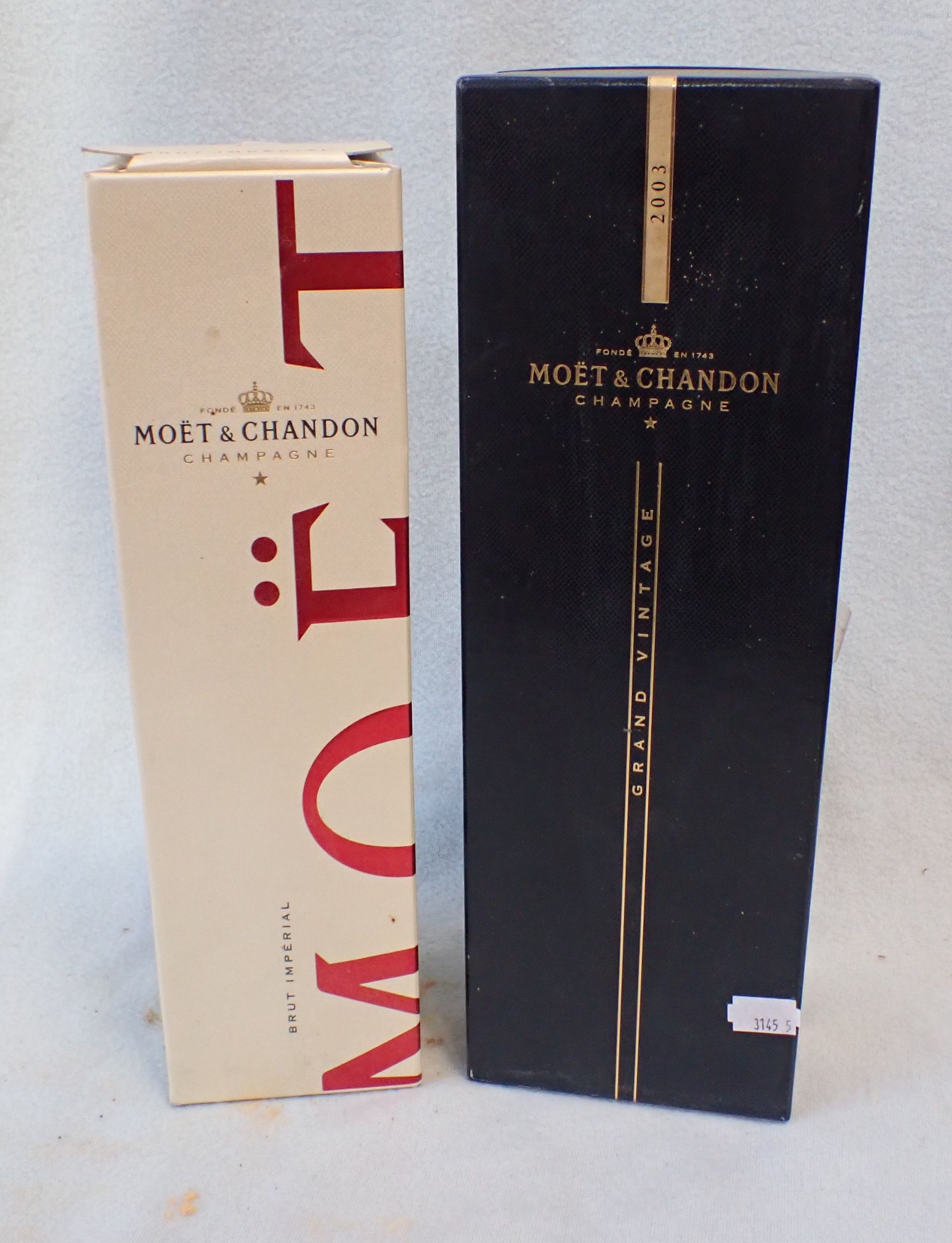 A 'MOET & CHANDON CHAMPAGNE GRAND VINTAGE 2003' WITH A 'MOET & CHANDON CHAMPAGNE BRUT IMPERIAL'