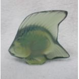 A SMALL LALIQUE GLASS FISH