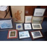 A COLLECTION OF PRINTS AND PAINTINGS