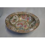 A LARGE CHINESE FAMILLE VERTE FLANGED BOWL