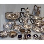 A COLLECTION OF SILVER PLATED TEAWARES