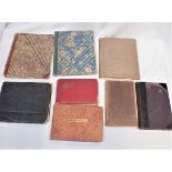 A COLLECTION OF AUTOGRAPH BOOKS AND DIARIES