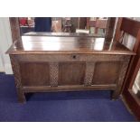 AN OAK COFFER