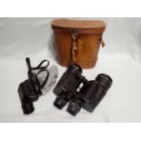 A PAIR OF BINOCULARS, AND A RUSSIAN MONOCULAR