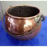 A COPPER CAULDRON