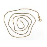 9ct gold necklace, 56cm in length, 4.5g