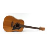 Italian six string acoustic guitar model KD28/D, 105cm in length