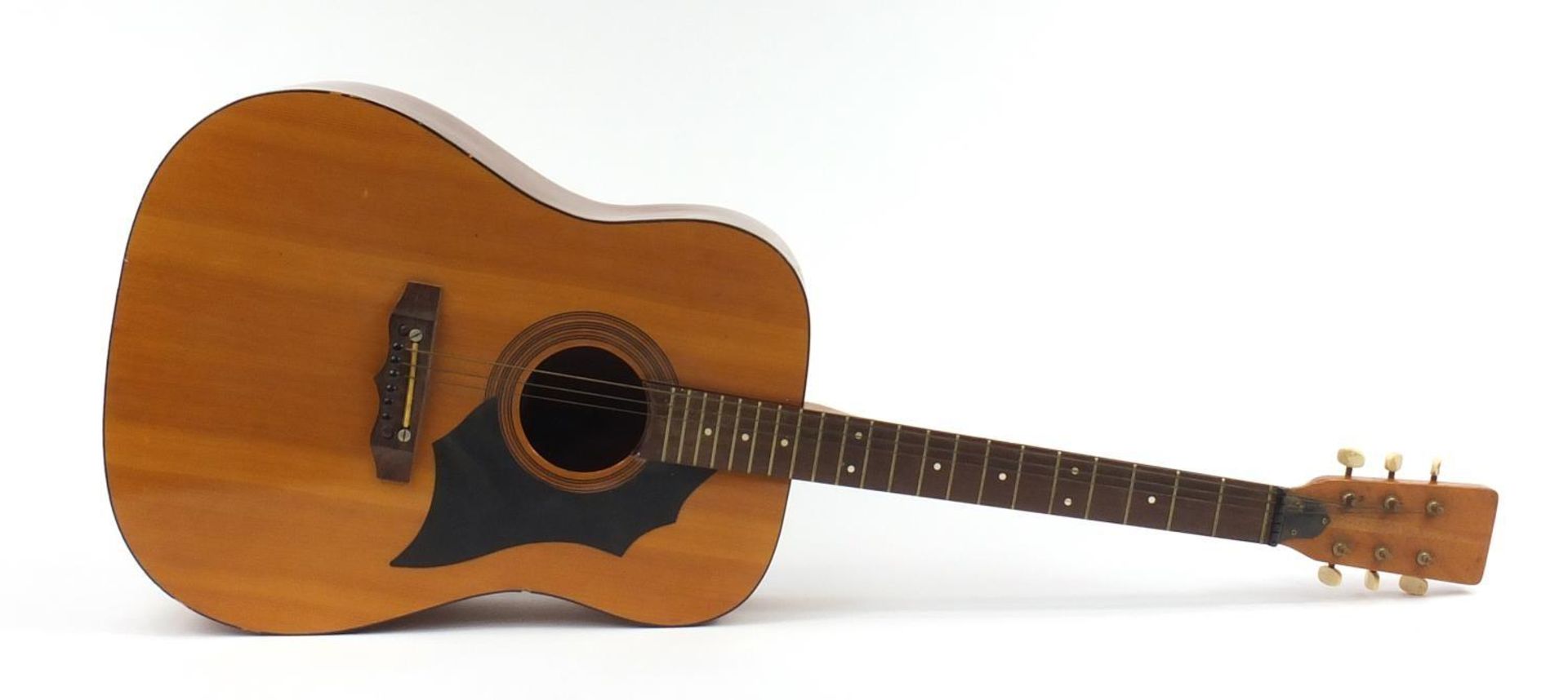 Italian six string acoustic guitar model KD28/D, 105cm in length