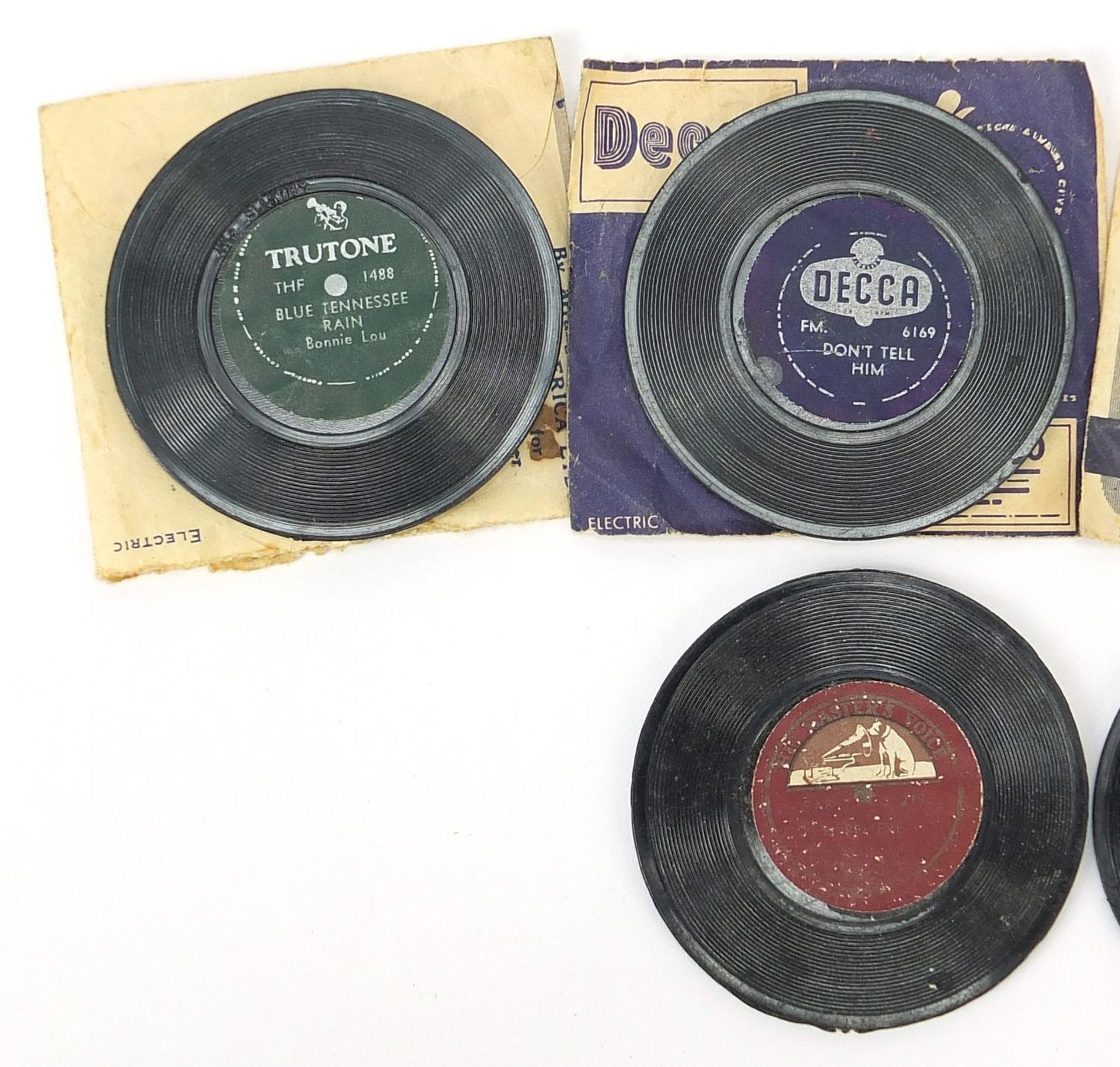 Five miniature vinyl LP's, each 5cm in diameter - Image 3 of 4