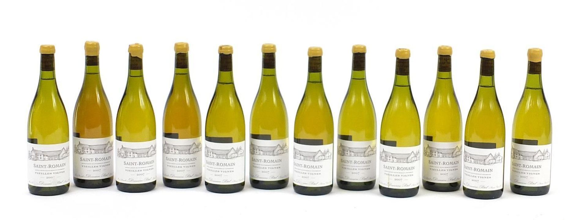 Twelve bottles of 2007 Saint-Romain Vieilles Vignes white wine
