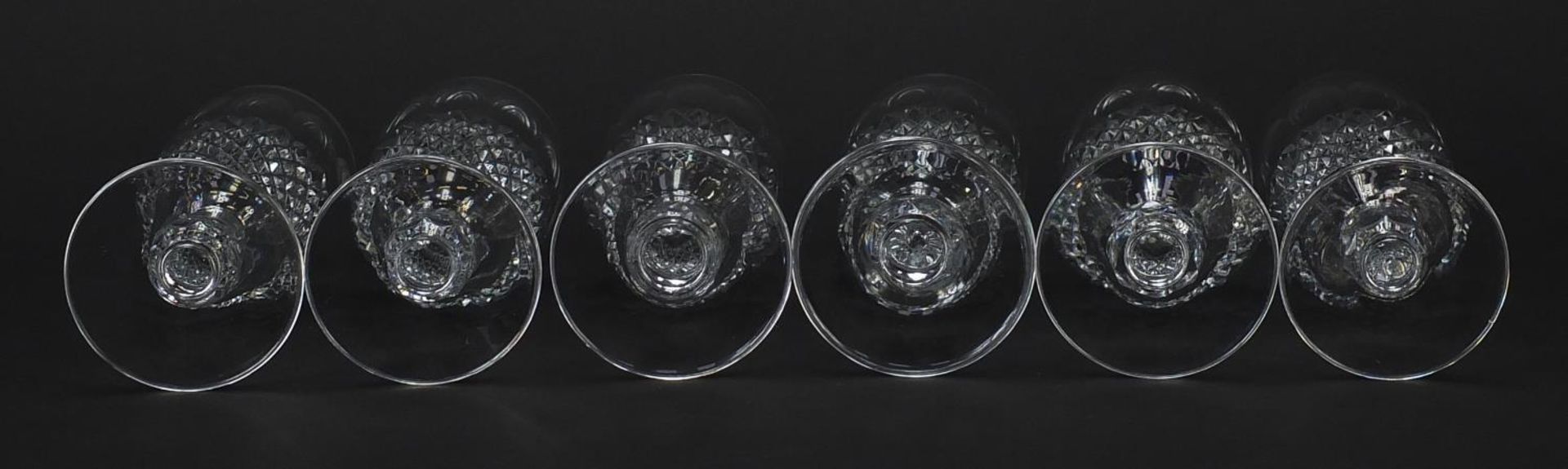 Set of six Waterford Crystal Colleen pattern glasses, each 15.5cm high - Image 6 of 7