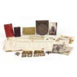 British Military World War I militaria relating to Benjamin James Ridgway including Death Plaque,