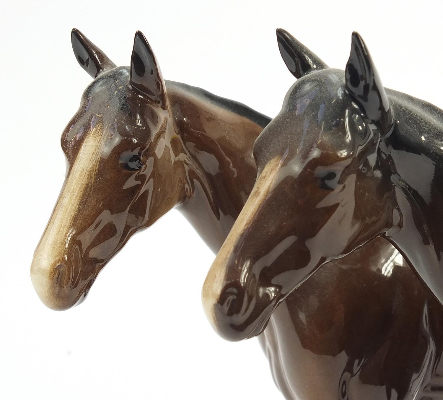 Two Royal Doulton horses, each 25.5cm in length - Image 2 of 6