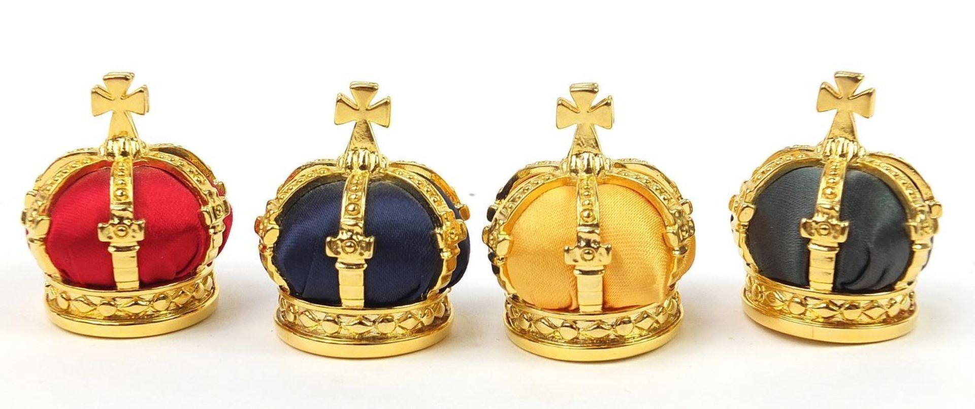 Set of four Fabergé Collection menu holders housed in a fitted silk and velvet lined case, each menu - Bild 6 aus 11