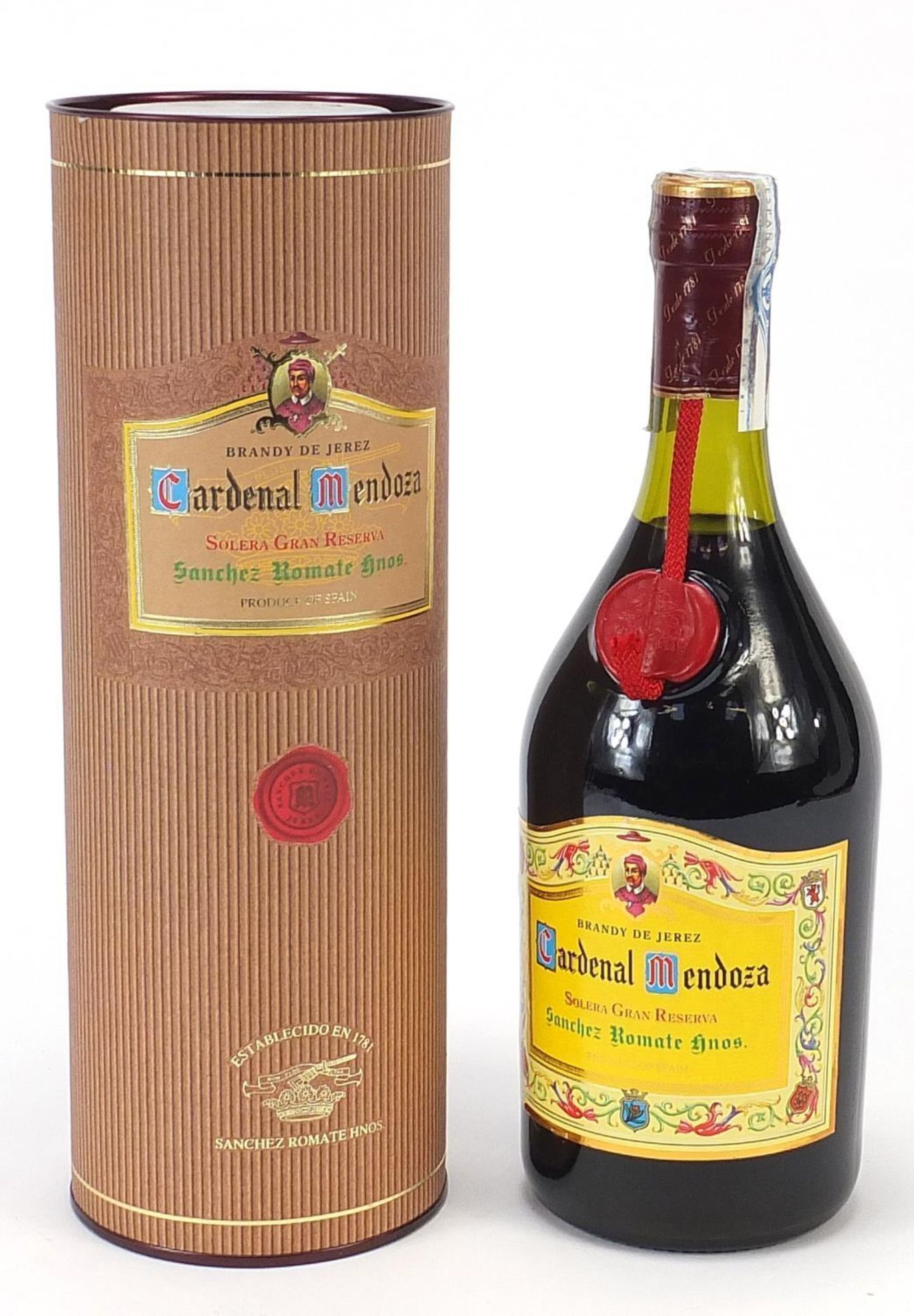 Bottle of Cardinal Mendoza Solera brandy