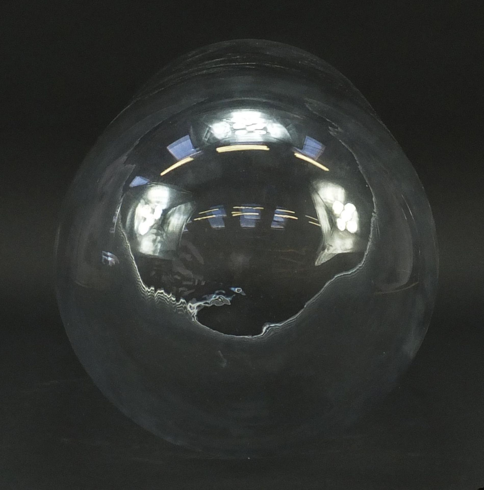 Large taxidermy interest glass dome on ceramic stand, 63cm high - Image 4 of 4