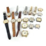 Vintage wristwatches including Mudu, Allain, Royce, Timex and Smith's Empire