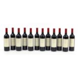 Twelve bottles of 2005 Gibson Shiraz red wine