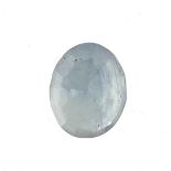 Oval blue sapphire gemstone with certificate, approximately 1.92 carat