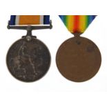 British military World War I pair awarded to 4309PTE.F.AMEY.HAMPS.R.