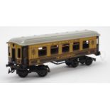 Bing, German 0 gauge tinplate Pullman carriage Cassandra