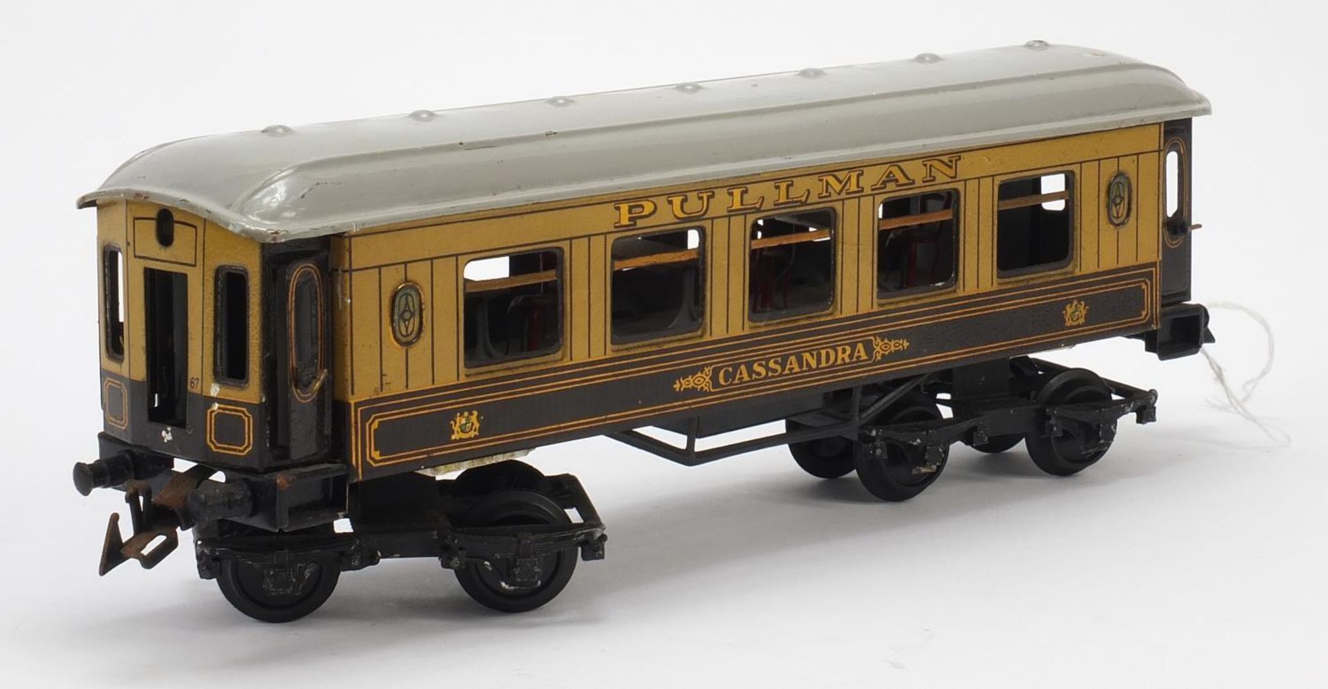 Bing, German 0 gauge tinplate Pullman carriage Cassandra