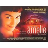 Amelie film poster, framed and glazed, 100.5cm x 75cm excluding the frame