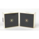 Two as new Chanel No. 5 bath soaps with boxes