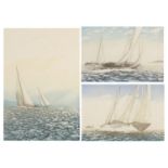 John McNulty - Three pencil signed coloured aquatints comprising Offshore Breezes, Easterly,