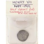 Henry VIII half groat, Canterbury Mint