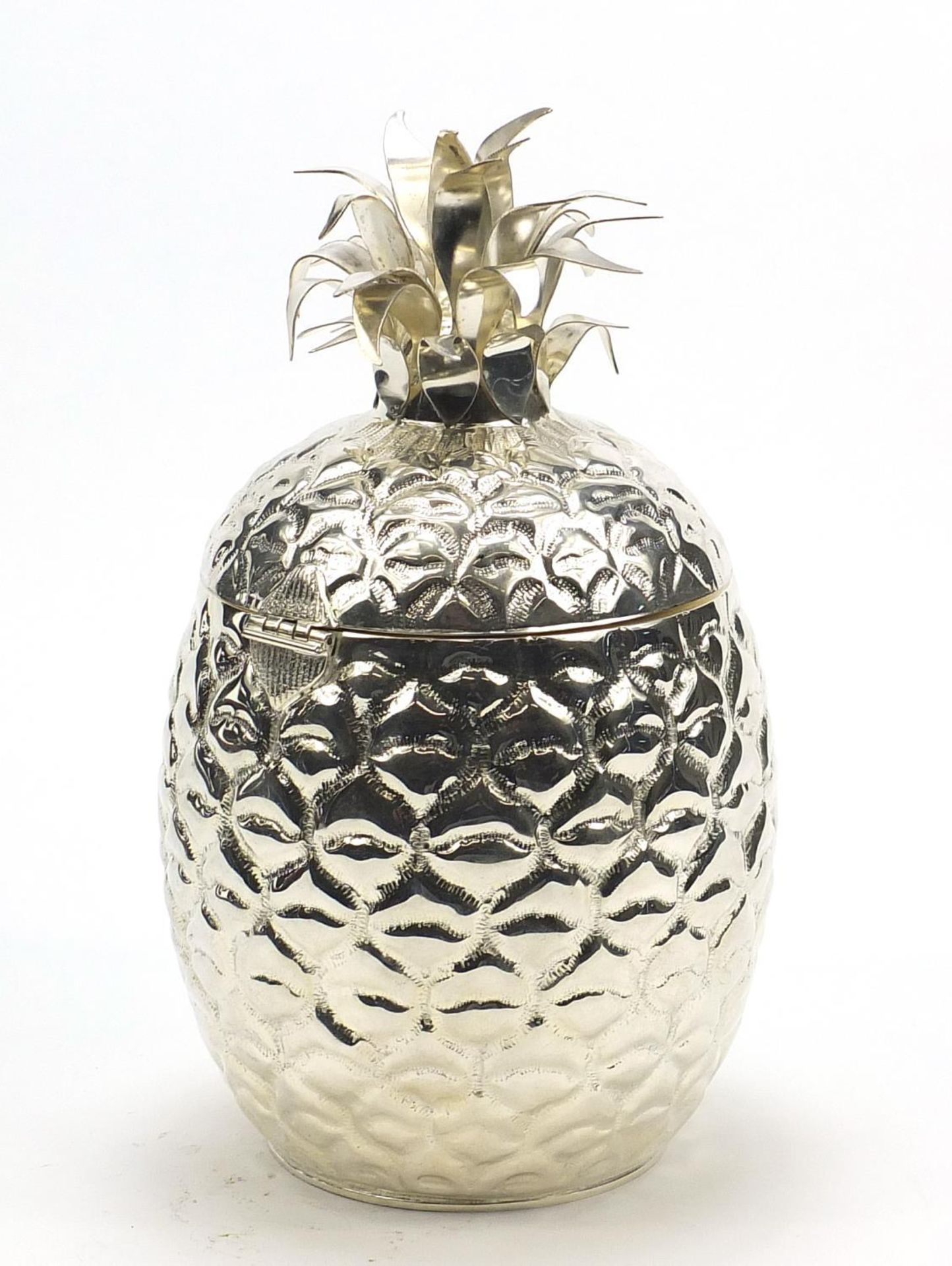 Art Deco design silver plated ice bucket in the form of a pineapple, 34.5cm high - Image 3 of 5
