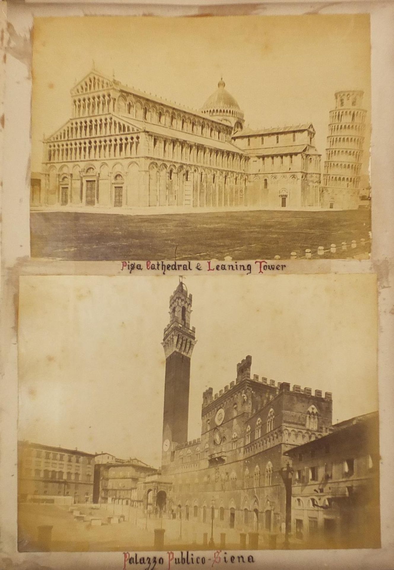 19th/20th century photographs arranged in an album including St Mark's exterior, Aqueduck Rome and - Image 8 of 20