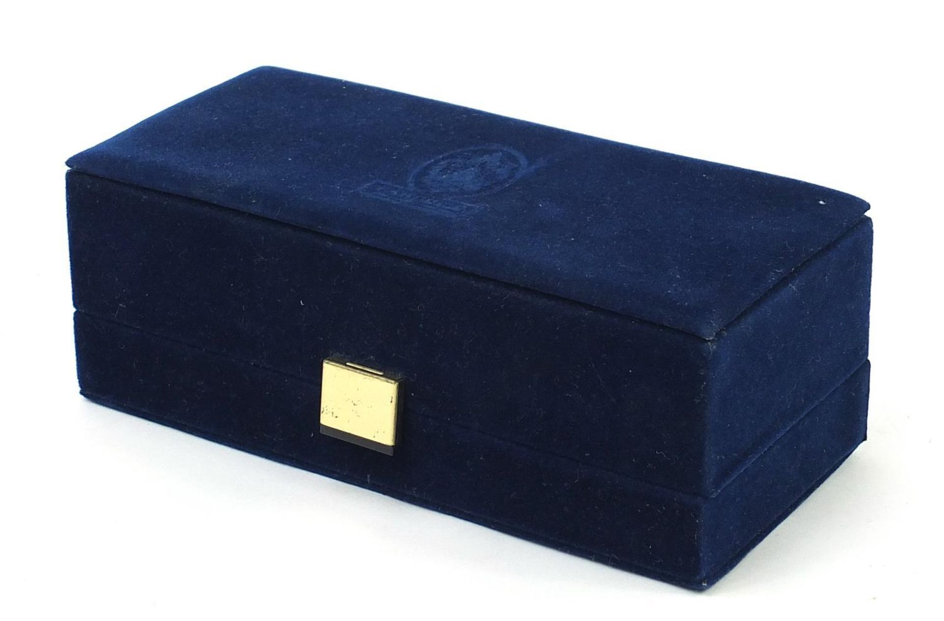 Set of four Fabergé Collection menu holders housed in a fitted silk and velvet lined case, each menu - Bild 10 aus 11