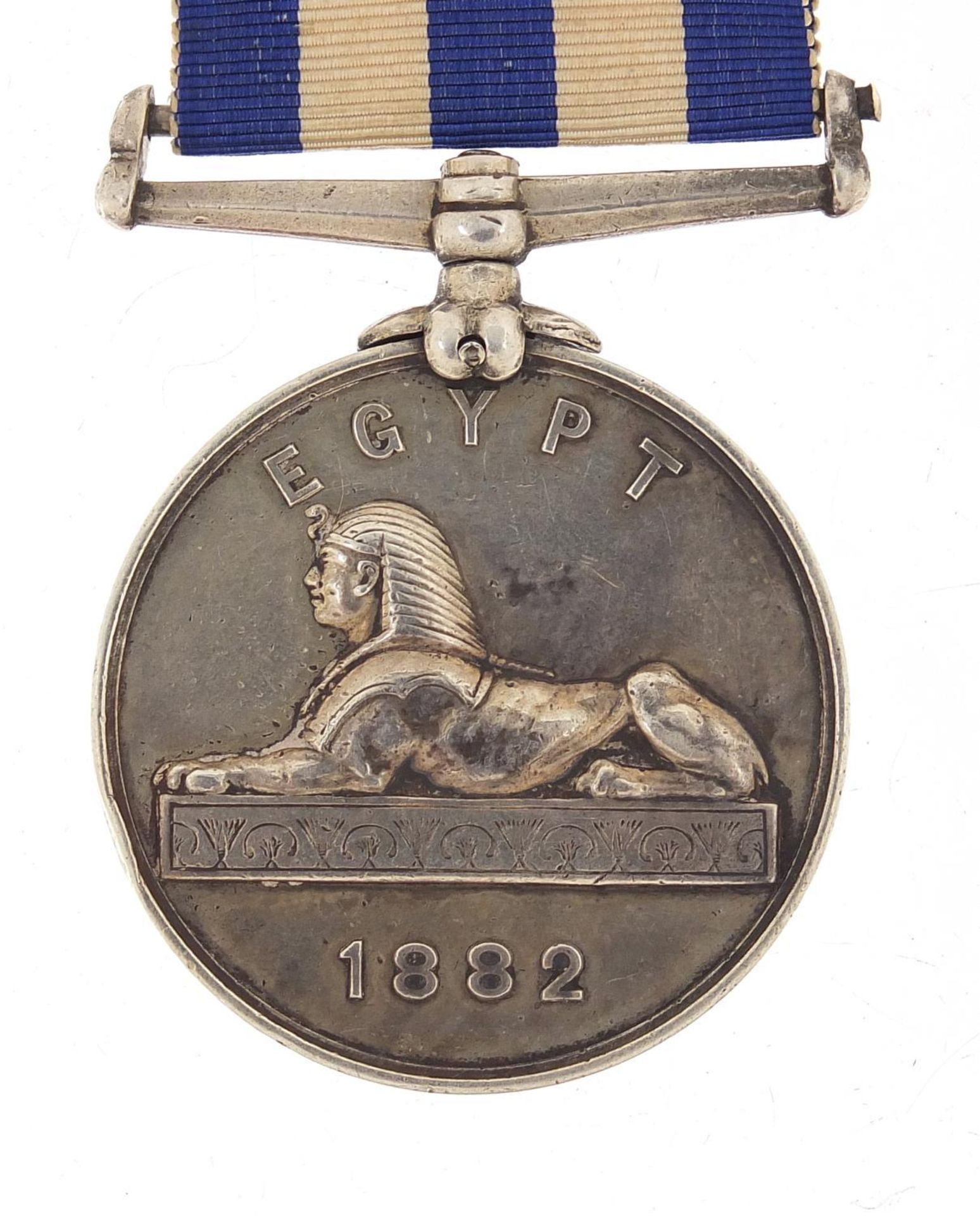 Victorian British military 1882 Egypt medal awarded to 2636.PTER.HOPWOOD.2/DERBY.R. - Image 4 of 4