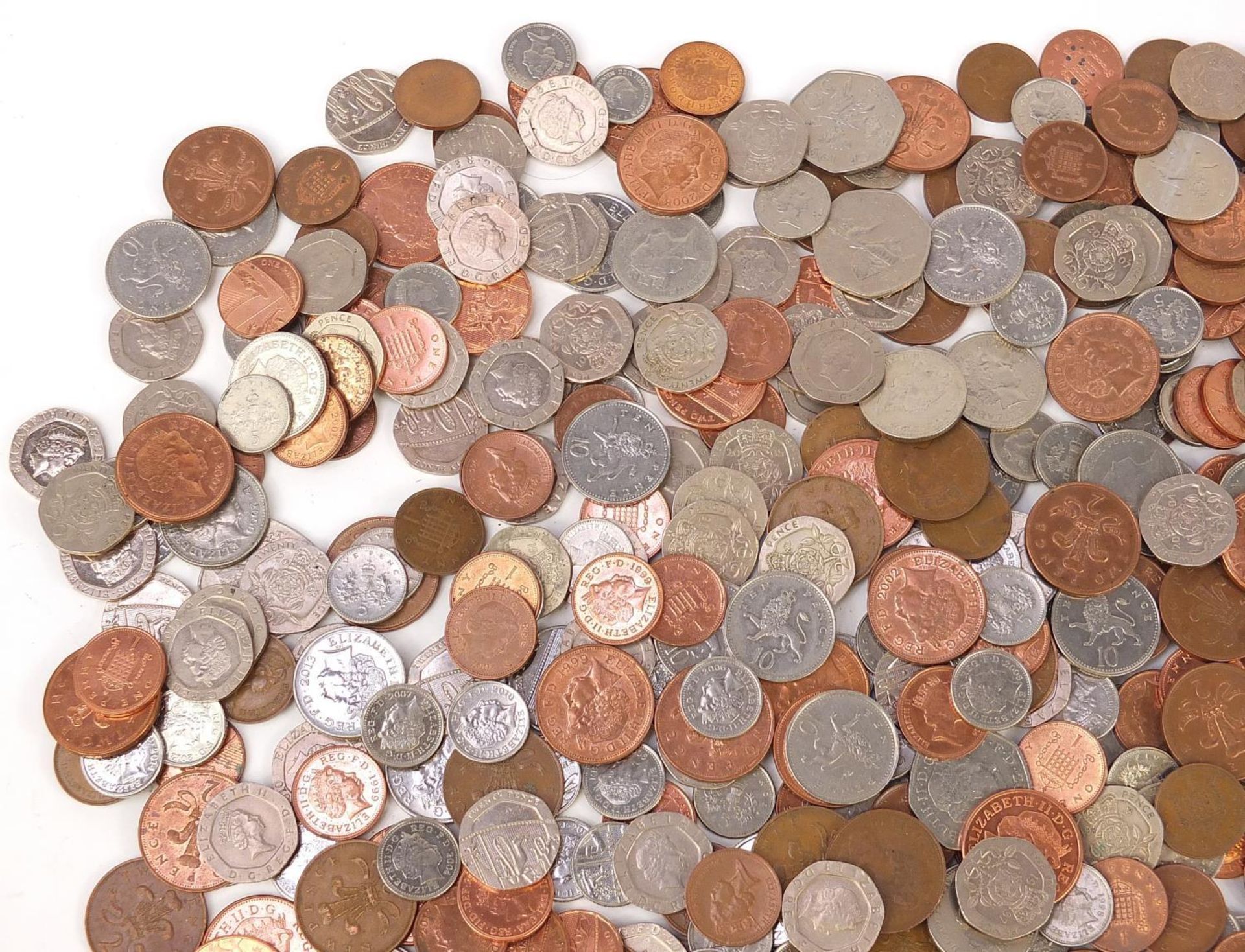 Large collection of modern British coinage comprising fifty pence, twenty pence, ten pence, five - Bild 2 aus 5