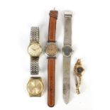Vintage and later ladies' and gentlemen's wristwatches including Bulova, Bulla and Lady Delux