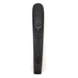 After Pablo Picasso, ebony carving of an African face mask, 39cm high