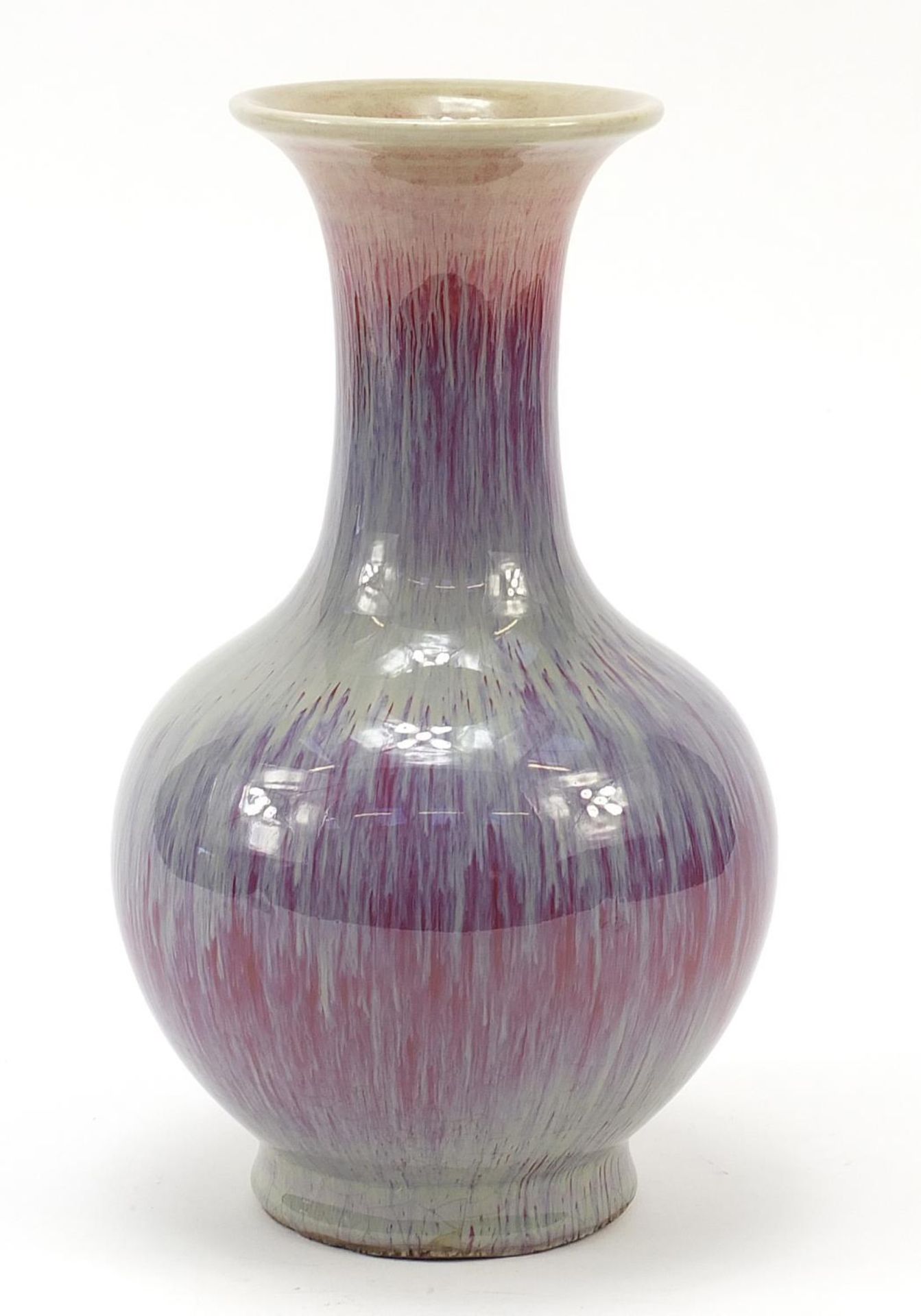 Chinese porcelain vase having a sang de boeuf glaze, 24cm high - Image 2 of 7