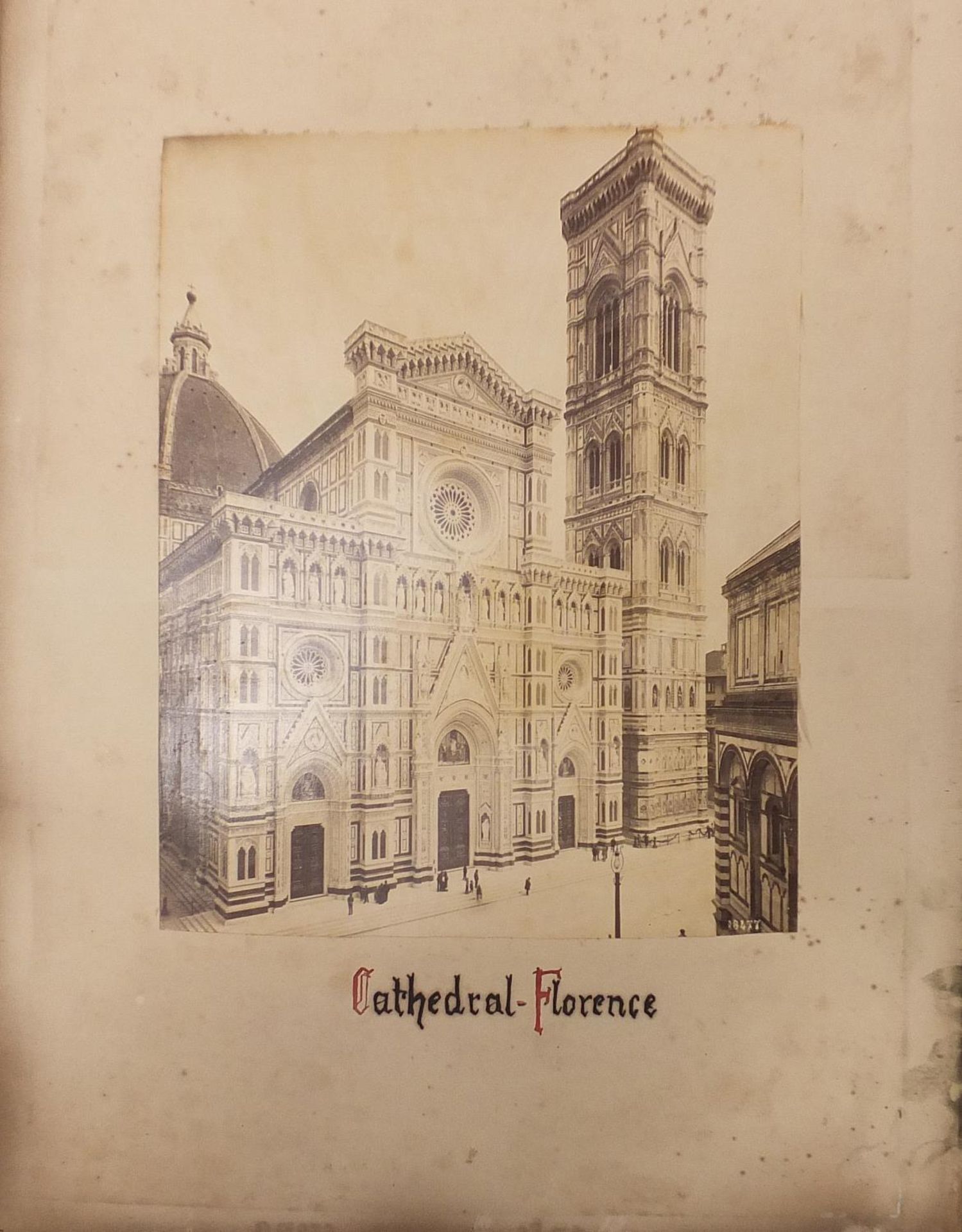 19th/20th century photographs arranged in an album including St Mark's exterior, Aqueduck Rome and - Image 13 of 20